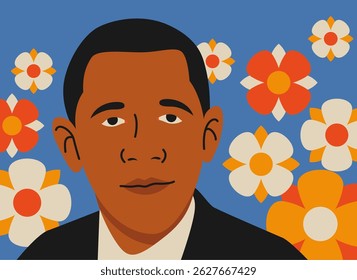 Black History Month Artist Figure Illustration