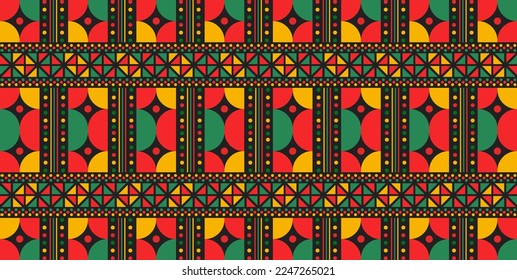 black history month background. African American History or Black History Month. Juneteenth Independence Day Background. Freedom or Emancipation day. Neo Geometric pattern concept.