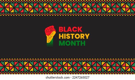 black history month background. African American History or Black History Month. Juneteenth Independence Day Background. Freedom or Emancipation day. Neo Geometric pattern concept.