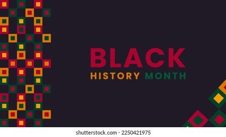 Black History Month background. African American History is celebrated annually in February.
