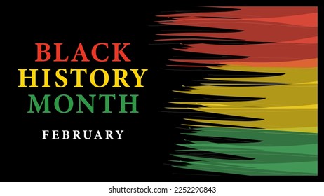 Black History Month background. African American History is celebrated annually in February.