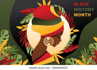 Black history month background. Black history month celebration. February. Cartoon Vector illustration design Template for Poster, Banner, Flyer, Post, Cover, Greeting, Card. African American History.