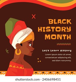 Black history month background. Black history month celebration. February. Cartoon Vector illustration design Template for Poster, Banner, Flyer, Post, Cover, Greeting, Card. African American History.