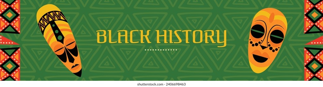 Black history month background. Black history month celebration. February. Cartoon Vector illustration design Template for Poster, Banner, Flyer, Post, Cover, Greeting, Card. African American History.