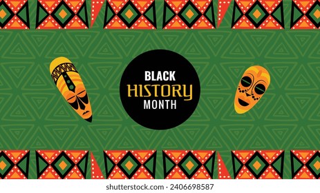 Black history month background. Black history month celebration. February. Cartoon Vector illustration design Template for Poster, Banner, Flyer, Post, Cover, Greeting, Card. African American History.