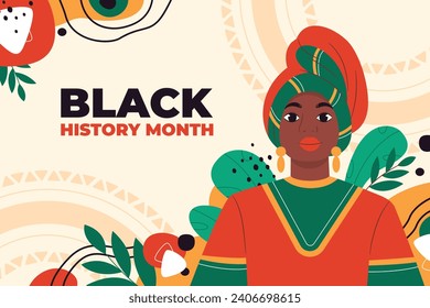 Black history month background. Black history month celebration. February. Cartoon Vector illustration design Template for Poster, Banner, Flyer, Post, Cover, Greeting, Card. African American History.