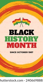 Black history month background. Black history month celebration. February. Cartoon Vector illustration design Template for Poster, Banner, Flyer, Post, Cover, Greeting, Card. African American History.
