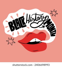 Black history month background. Black history month celebration. February. Cartoon Vector illustration design Template for Poster, Banner, Flyer, Post, Cover, Greeting, Card. African American History.