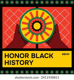 Black history month background. Black history month celebration. February. Cartoon Vector illustration design Template for Poster, Banner, Flyer, Post, Cover, Greeting, Card. African American History.