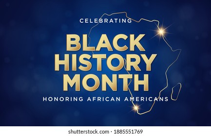 Black History Month Background Design. Greeting Card, Banner, Poster. Vector Illustration.