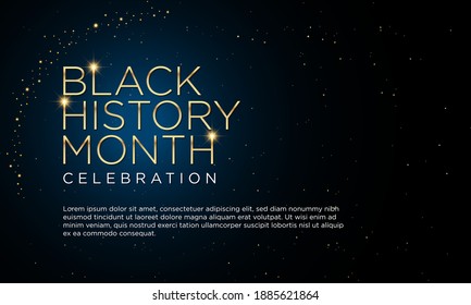 Black History Month Background Design. Greeting Card, Banner, Poster. Vector Illustration.