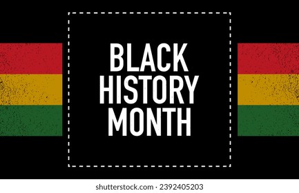 Black History Month Background Design. Poster, Greeting Card, Banner. Vector Illustration.