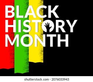 Black history month background illustration. History of african american people