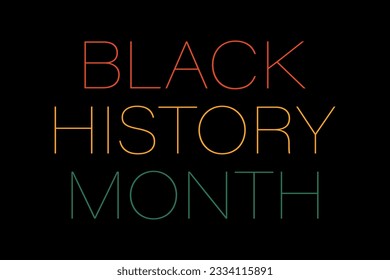 Black history month background illustration