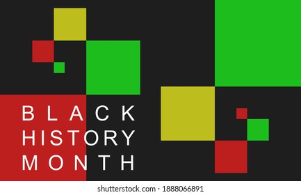 Black History Month - background.  Poster, card, banner