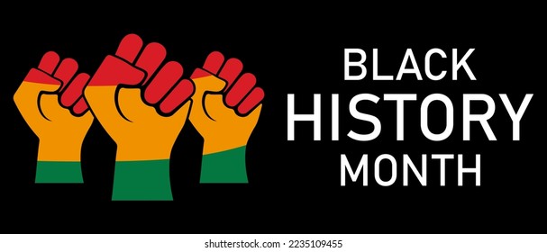 Fondo del Mes de la Historia Negra. Ilustración vectorial 
