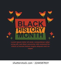 Black History Month background. Vector illustration design.