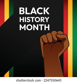 Black History Month Background vector