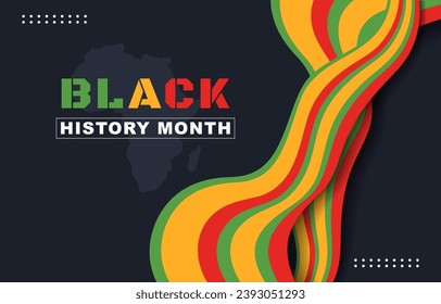 black history month background. vector illustration