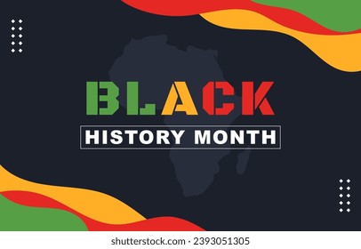 black history month background. vector illustration