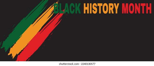 Black History Month Background.African American History. Celebrated annual. Poster, card, banner. Vector illustration 