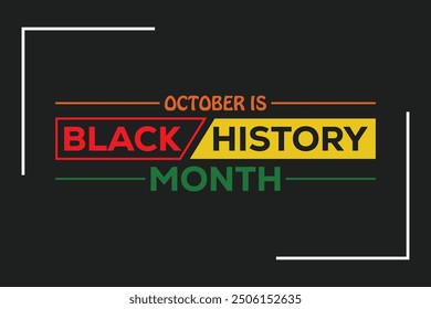 Black History Month. banner background vector illustration with awareness design.