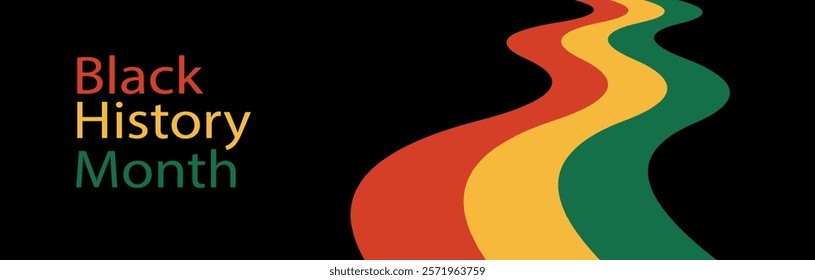 Black history month banner. Black history honoring the past, inspiring the future. Vector illustration design graphics. Flat template for background, banner, card, poster