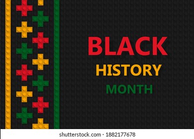 Black History Month banner template. African culture. Education poster.