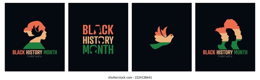 Black History Month card set.