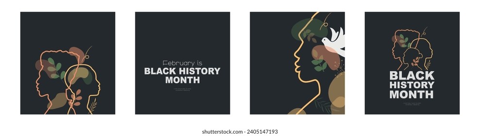 Black History Month card set.