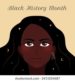 Black History Month Cartoon Illustration