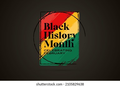 Black history month celebrate 2022. vector illustration design graphic Black history month 2022