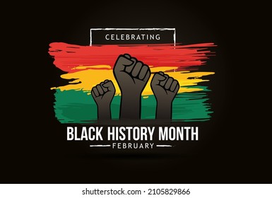 Black history month celebrate 2022. vector illustration design graphic Black history month 2022