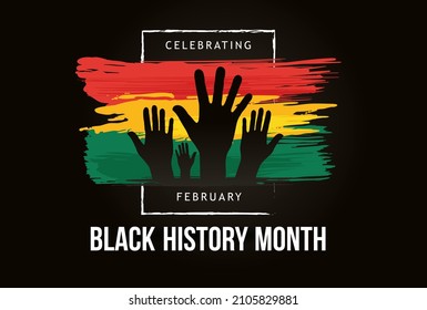 Black history month celebrate 2022. vector illustration design graphic Black history month 2022