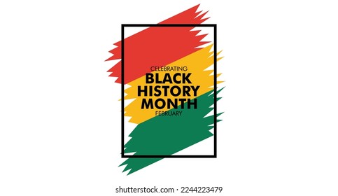 Black history month celebrate 2023. vector illustration design graphic Black history month 2023