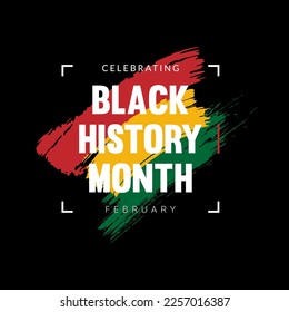 Black history month celebrate 2023. vector illustration design graphic Black history month 2023