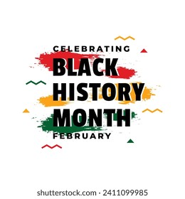 Black history month celebrate design template background event