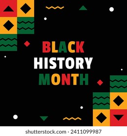 Black history month celebrate design template background event