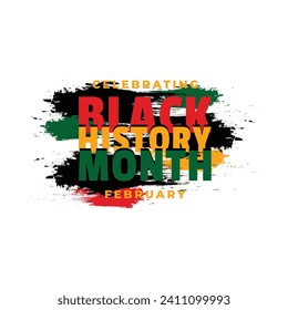 Black history month celebrate design template background event