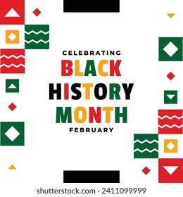 Black history month celebrate design template background event