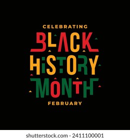 Black history month celebrate design template background event