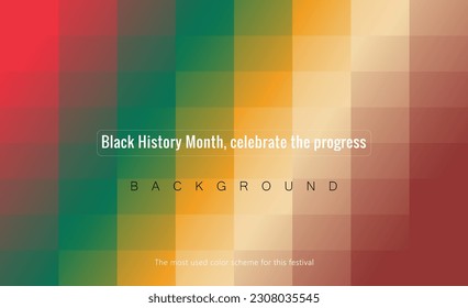 Black History Month, celebrate the progress gradient background