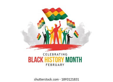 Black history month celebrate. vector illustration design graphic Black history month