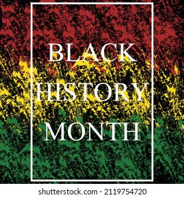 Black History Month Celebrate Vector . Template For Background , Banner , Card , Poster.