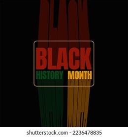 Black history month celebrate. vector illustration design Black history month