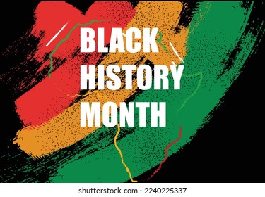 Black history month celebrate. vector illustration design graphic Black history month