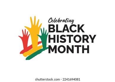 Black history month celebrate. Vector illustration design graphic black history month.