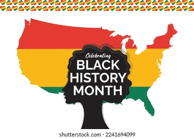 Black history month celebrate. Vector illustration design graphic black history month.