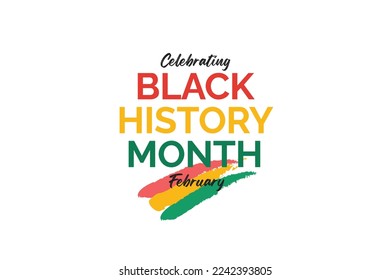 Black history month celebrate. Vector illustration design graphic black history month.