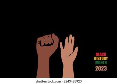 Black history month celebrate. vector illustration design graphic Black history month